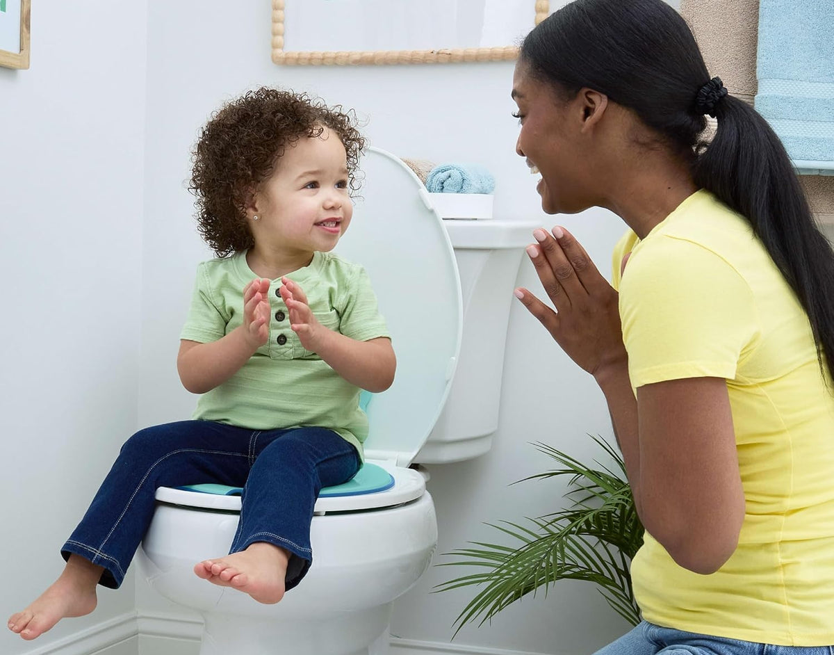 Bright Starts Flip Sit Stitch toilet seat reducer 18m+