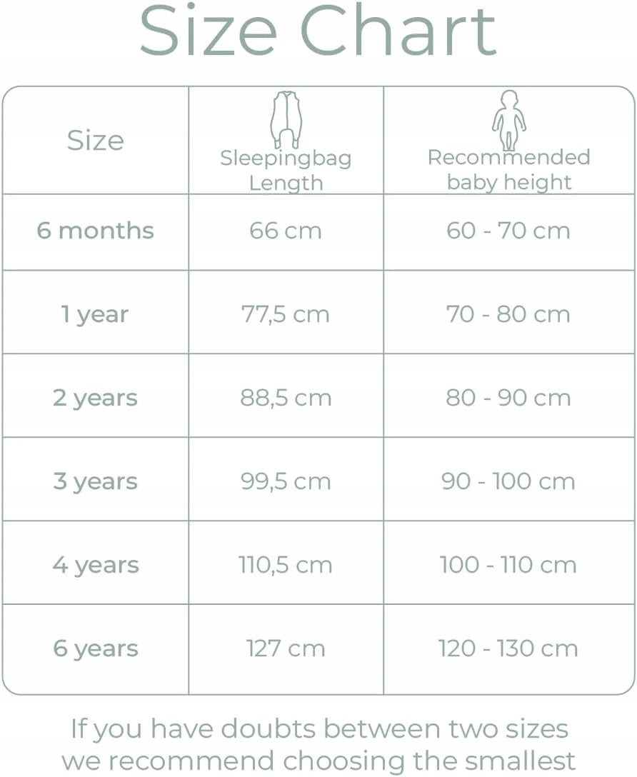 MOLIS&CO sacco nanna estivo 0,5TOG 3 anni con gambe 90-100cm