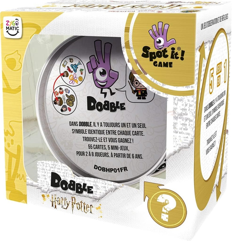 ZYGOMATIC Dobble 55 Karten + Metalldose HARRY POTTER