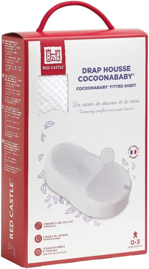 RED CASTLE cearșaf alb pentru Cocoonababy