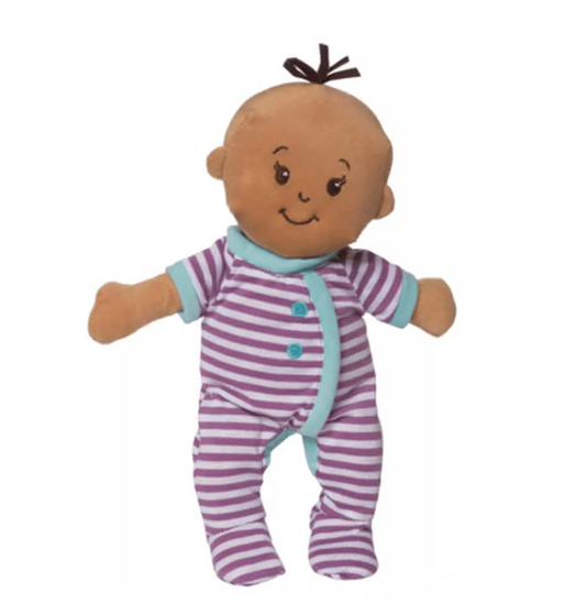 MANHATTAN TOYS Wee Baby Stella bambola di peluche 27 cm + orsetto e biberon