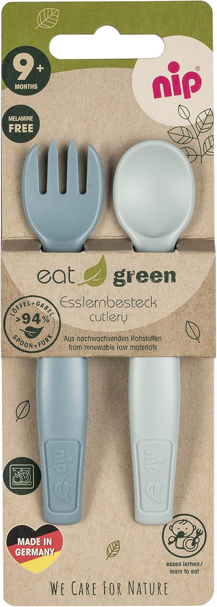 NIP Eat Green sada příborů 9m+