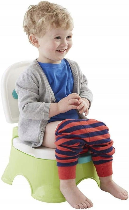 FISHER-PRICE Królewski Nocnik podest nakładka 3w1 dla dziecka, zielono-biały nocnik z podestem