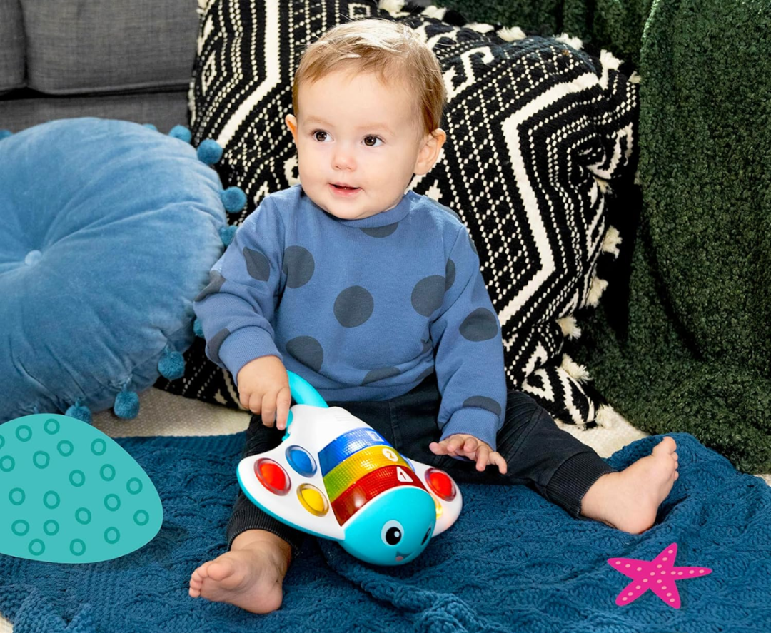 BABY EINSTEIN Pop & Explore interactieve pijlstaartrog in 3 talen 6 m+