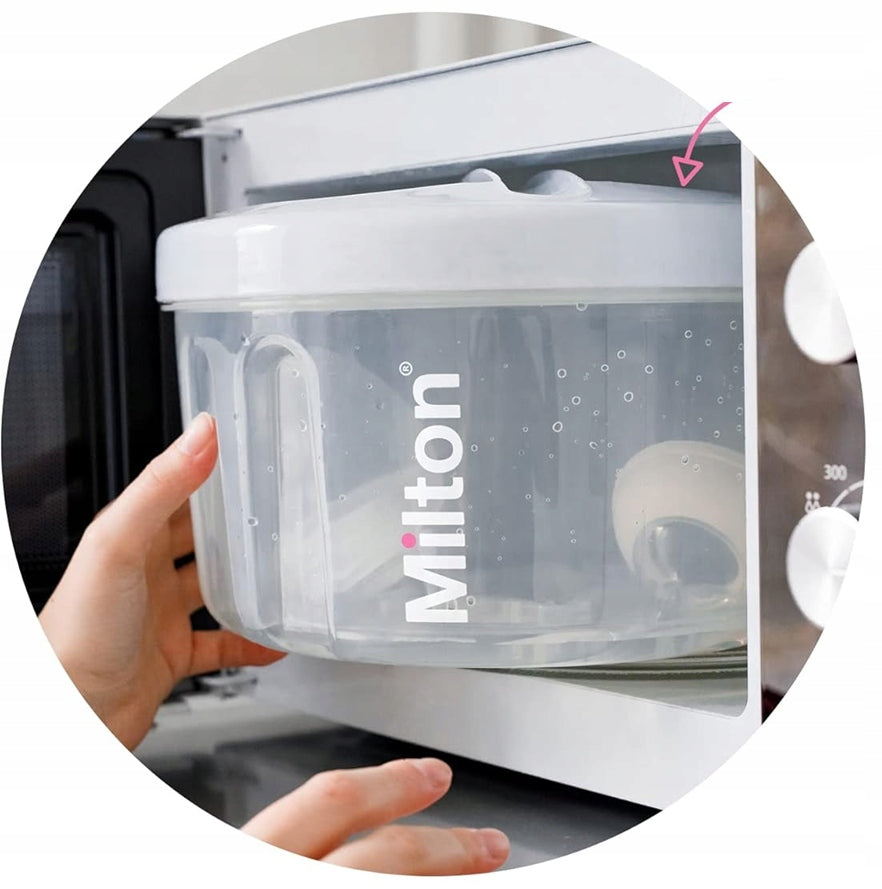 MILTON Combi sterilizzatore a microonde 2-6 minuti e a freddo in acqua 15 minuti