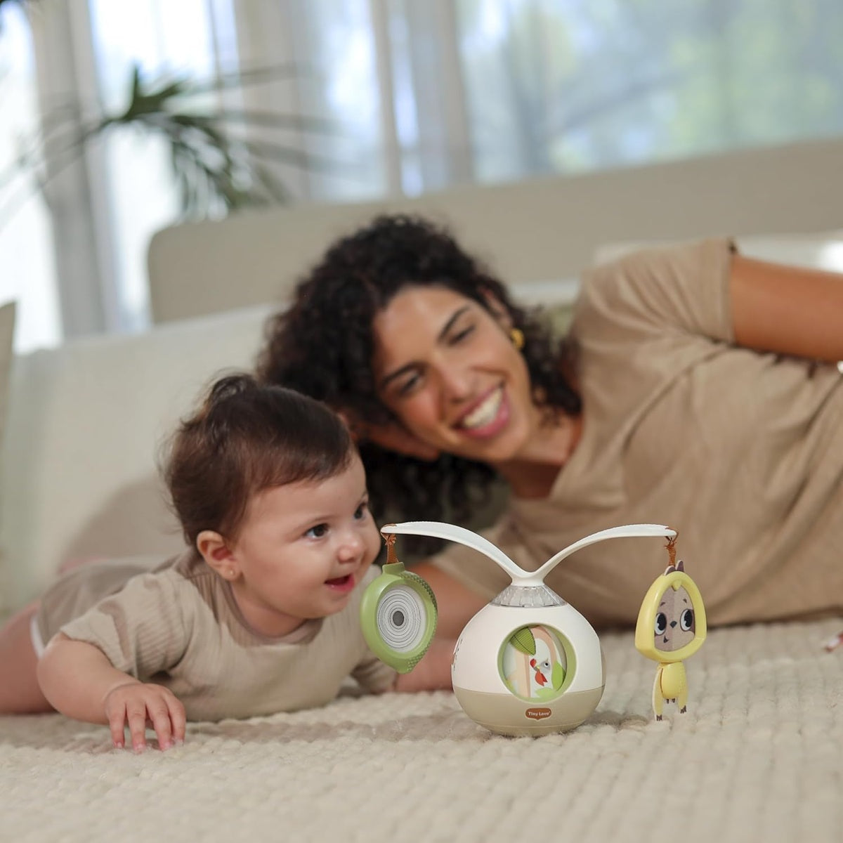 TINY LOVE Tummy Time 2în1 carusel interactiv și jucărie pentru burtică