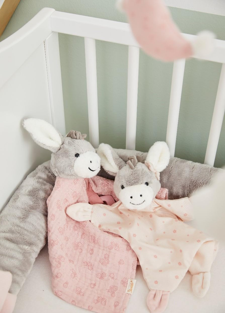 STERNTALER knuffelcomforter met rammelaar en bijtring EZEL EMMI