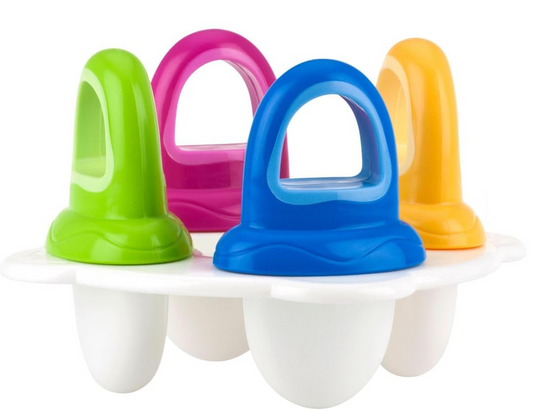 NUBY formă pentru înghețată în formă de suzetă 4 bucăți + tavă pentru congelare
