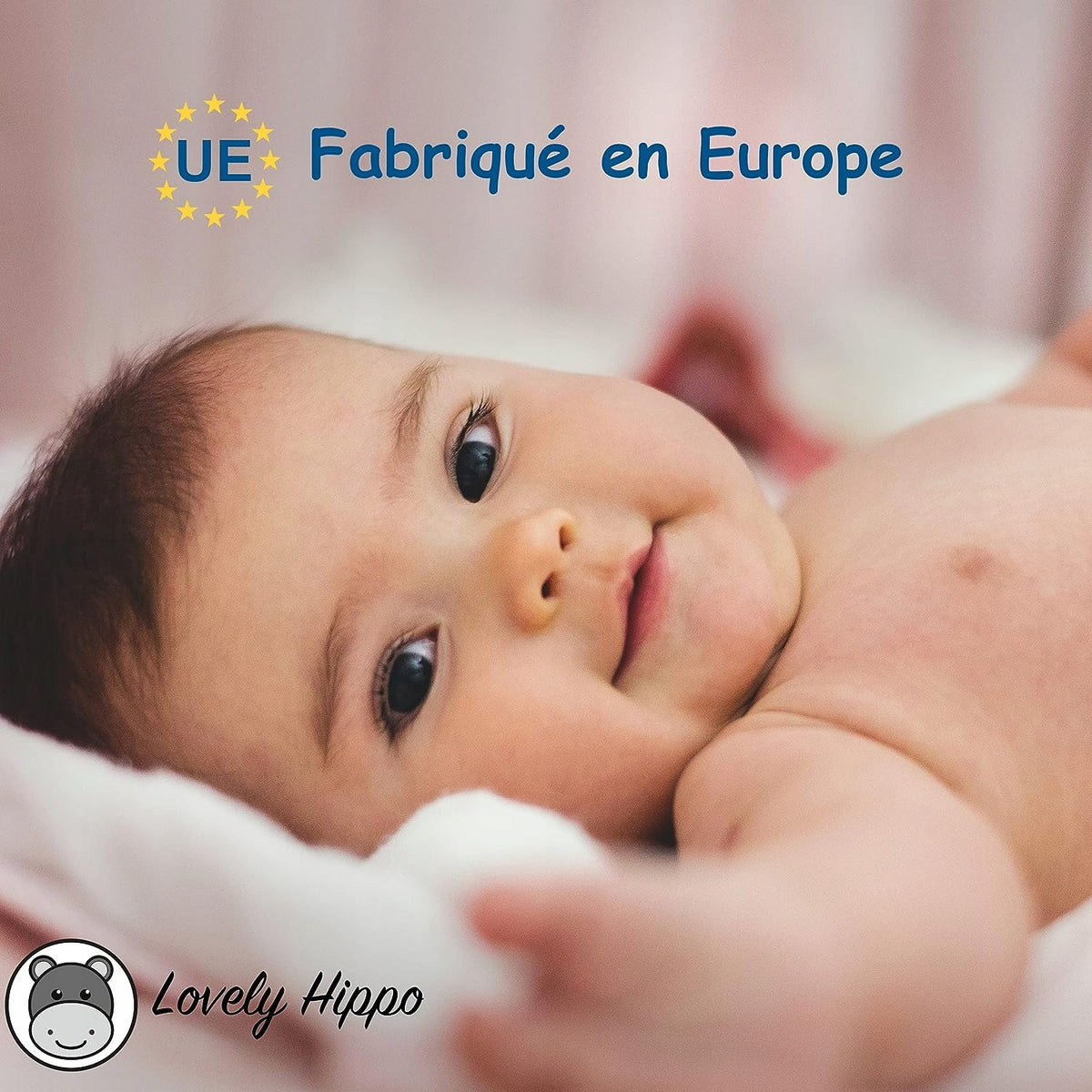 LOVELY HIPPO cearșaf cu elastic x2 + saltea impermeabilă Next2Me 83X50
