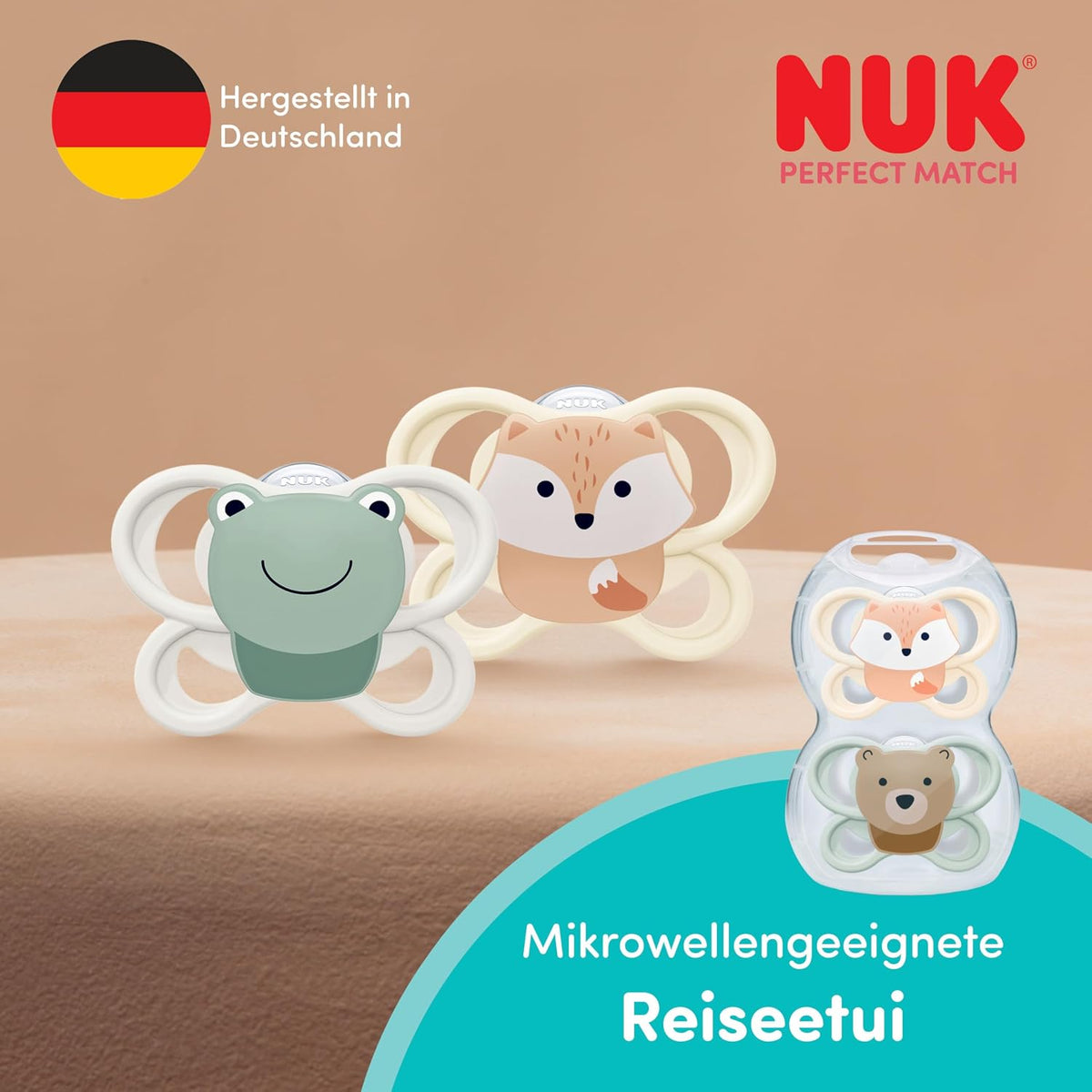 NUK Мечо Пух Air успокояващ силиконов биберон 0-6m x2