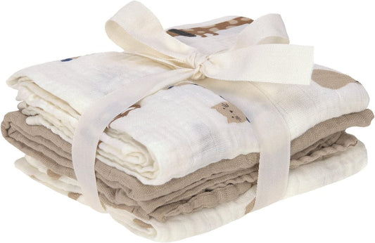 LASSIG mousseline luiers 60x60cm x3 BIO KATOEN