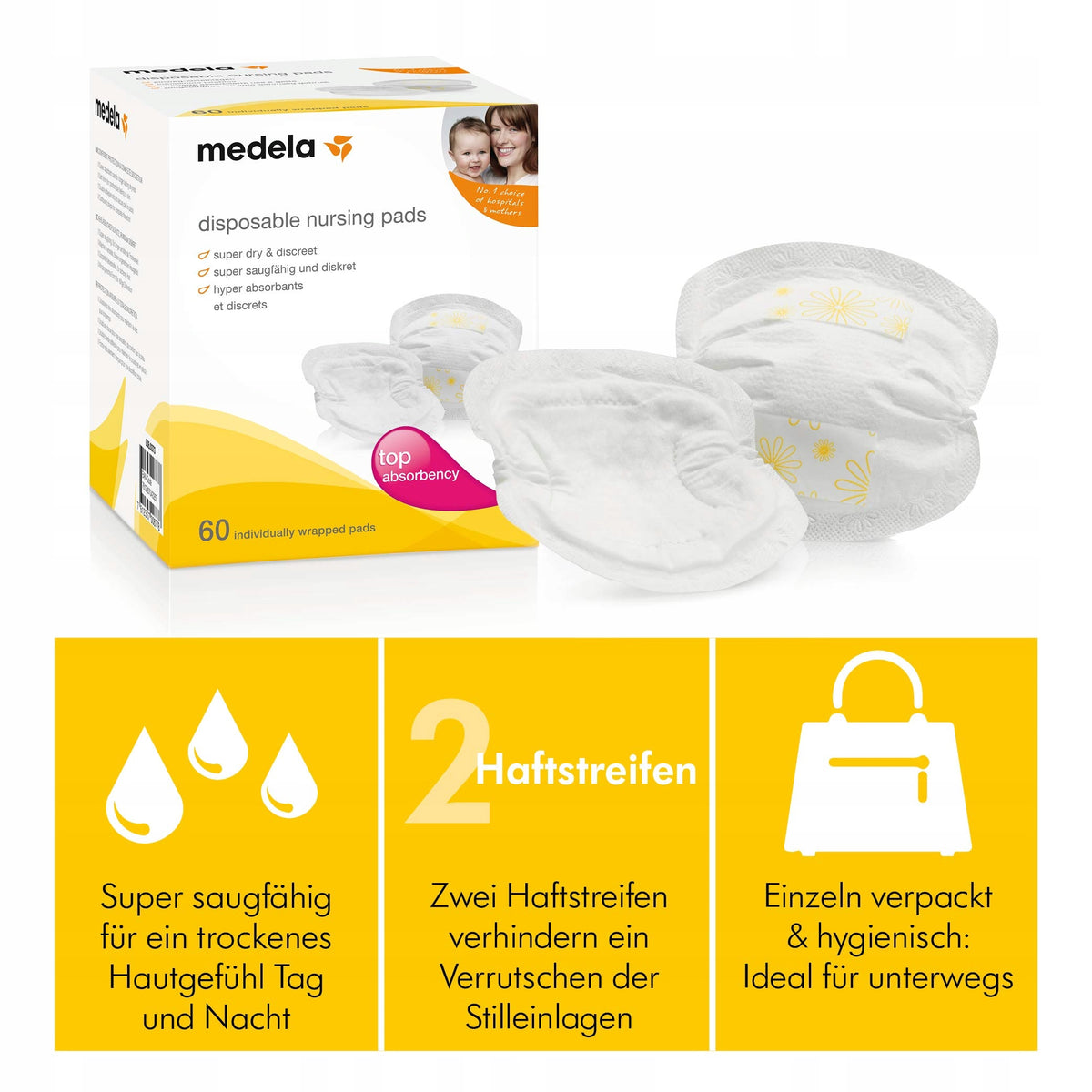 MEDELA Safe&Dry coppette assorbilatte x60 SUPER
