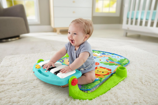 FISHER-PRICE tapis d'éveil 3-en-1 KICK&PLAY Piano Gym