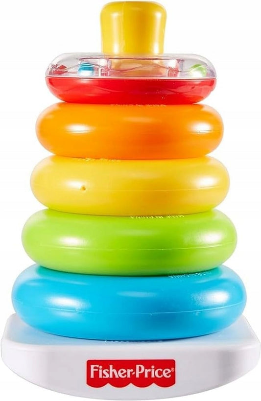 FISHER-PRICE Rock-a-Stack πυραμίδα με κουδουνίστρα 5 κρίκοι 20 εκ.