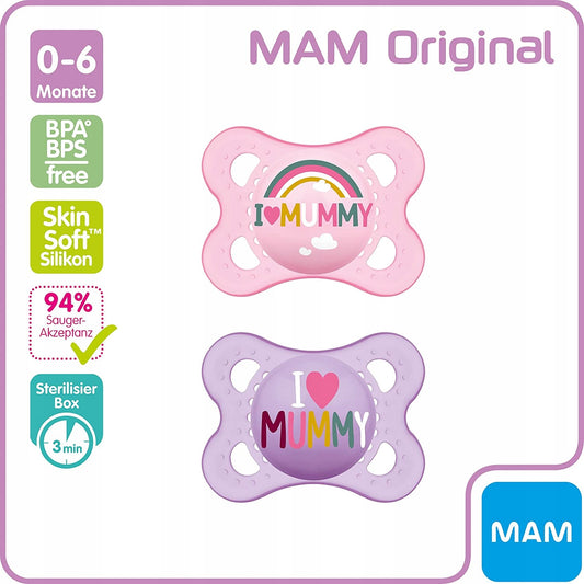 MAM ORIGINAL succhietto calmante x2 0-6m +box