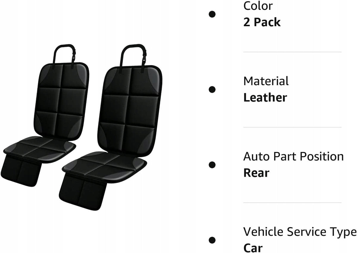 Alfombrillas para asientos de coche con bolsillos impermeables ajustables