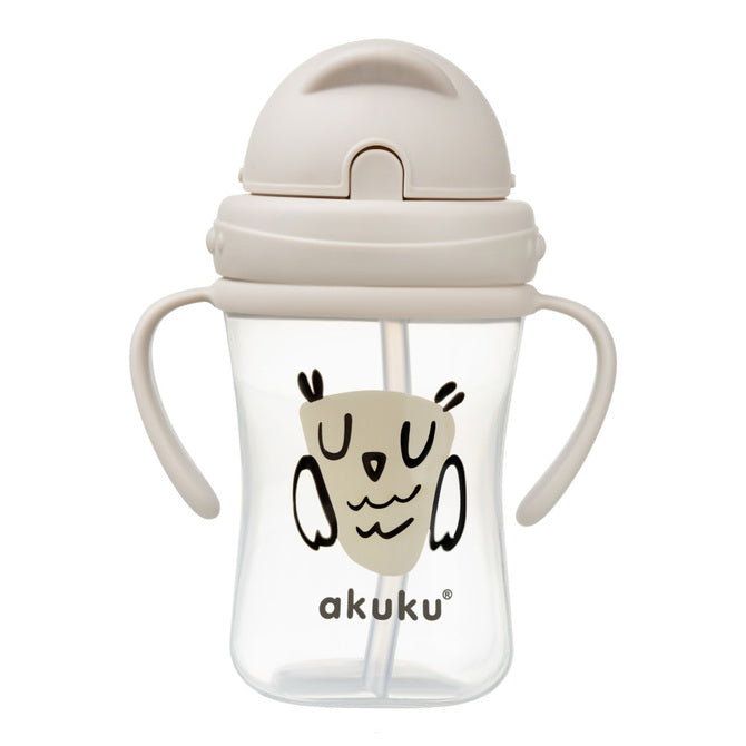 AKUKU bidon z chowaną słomką 300ml 9msc+ "N