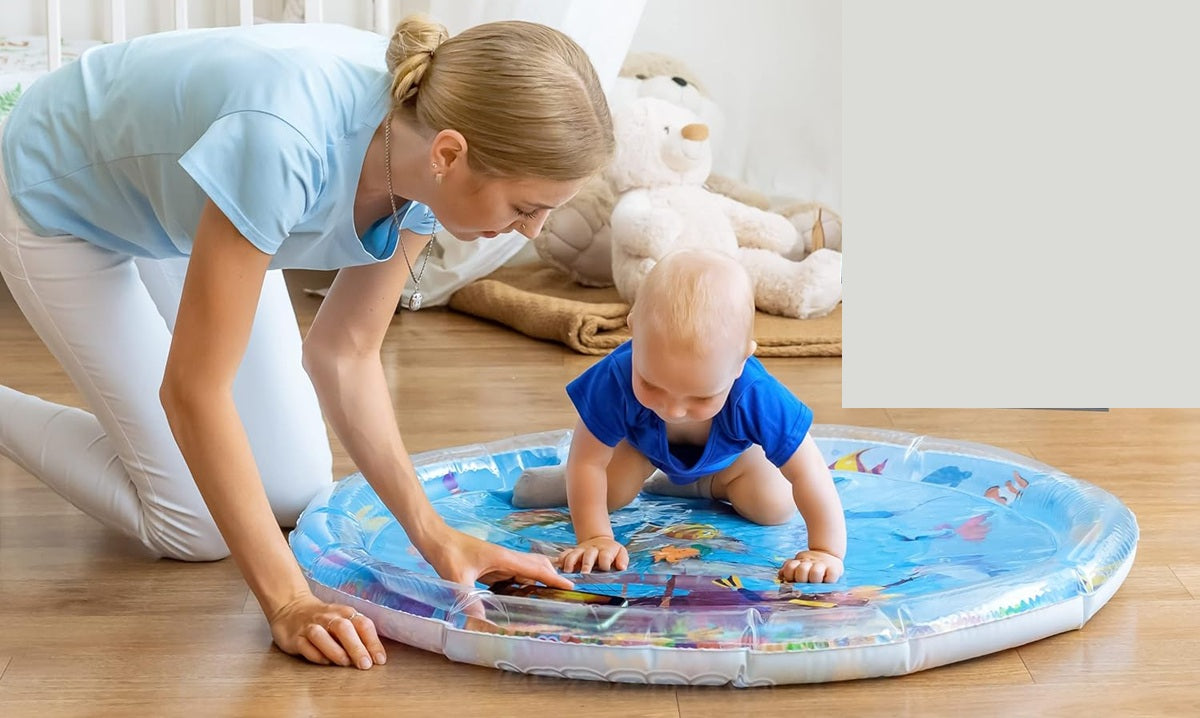 NOUBABY XXL tapis d'eau pour jouer sur le ventre 100 cm OCÉAN