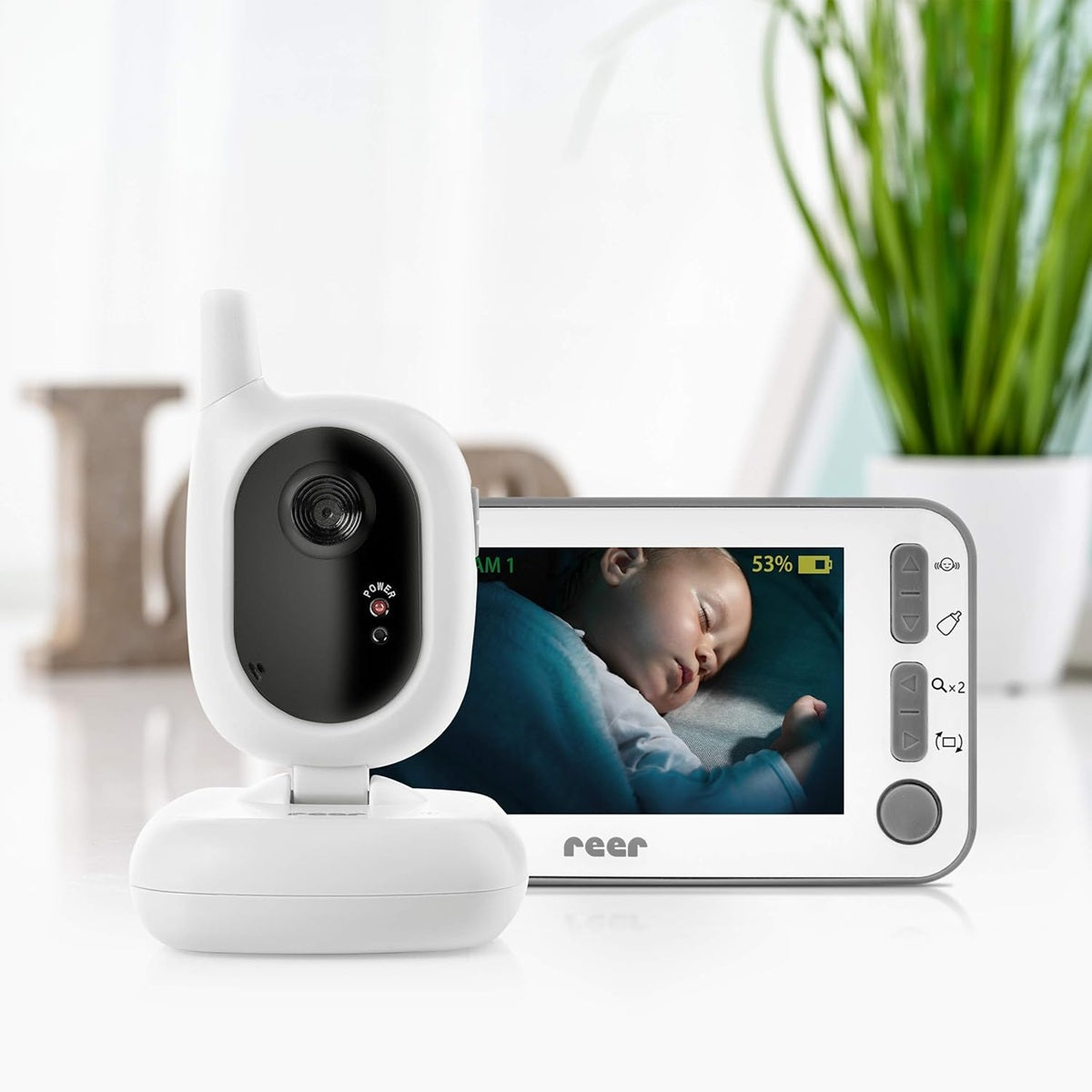 REER BabyCam L digitální elektronická video chůvička 4,3" TFT FHSS