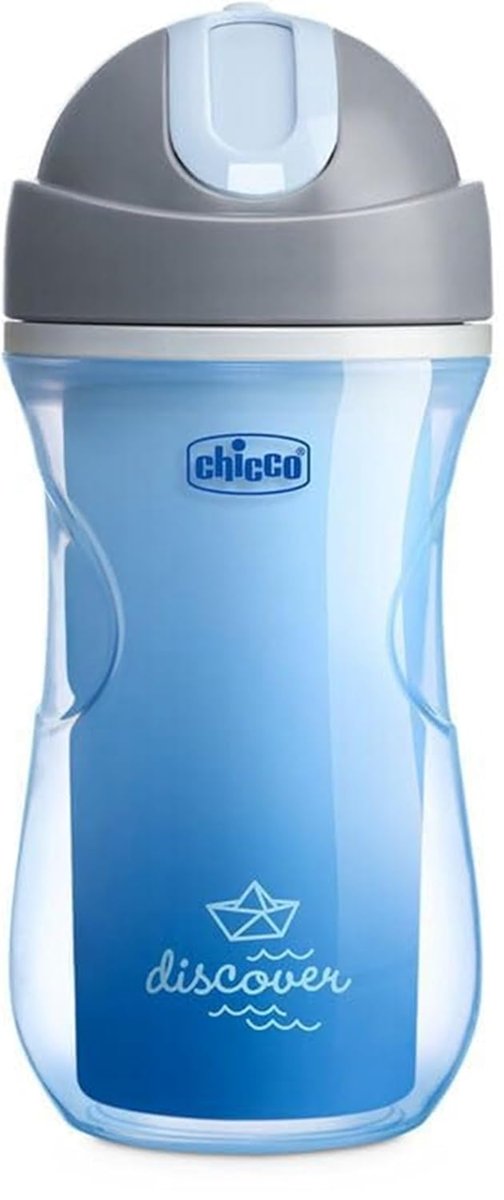 CHICCO Vaso Sport antiderrames con pajita 266 ml 14 m+