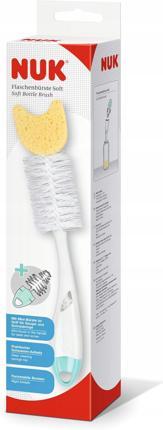 NUK 2en1 brosse de nettoyage pour tétines et biberons 28 cm