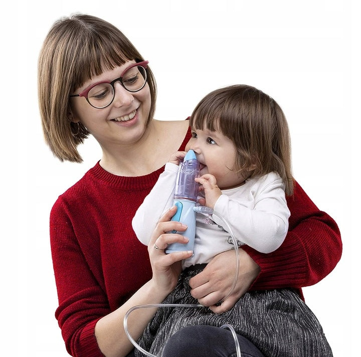 BIMBONEB Air Liquide nebulizator irygator Rinowash, nebulizacja nosa dla dziecka z opiekunem