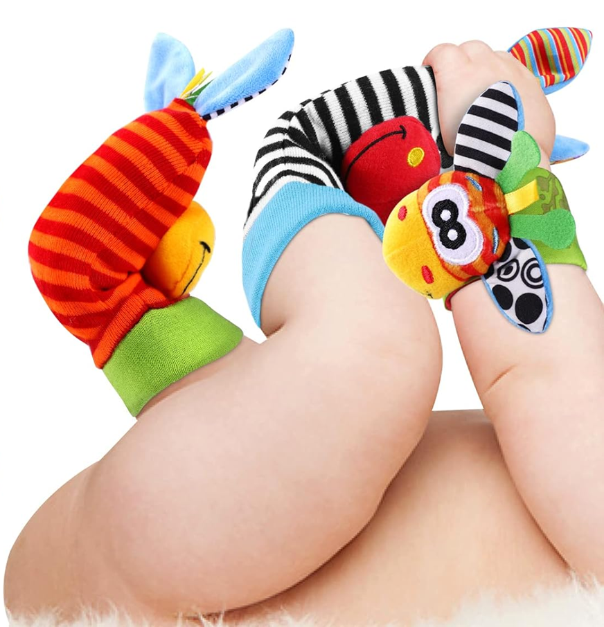 RXYYOS wristbands and socks with rattle