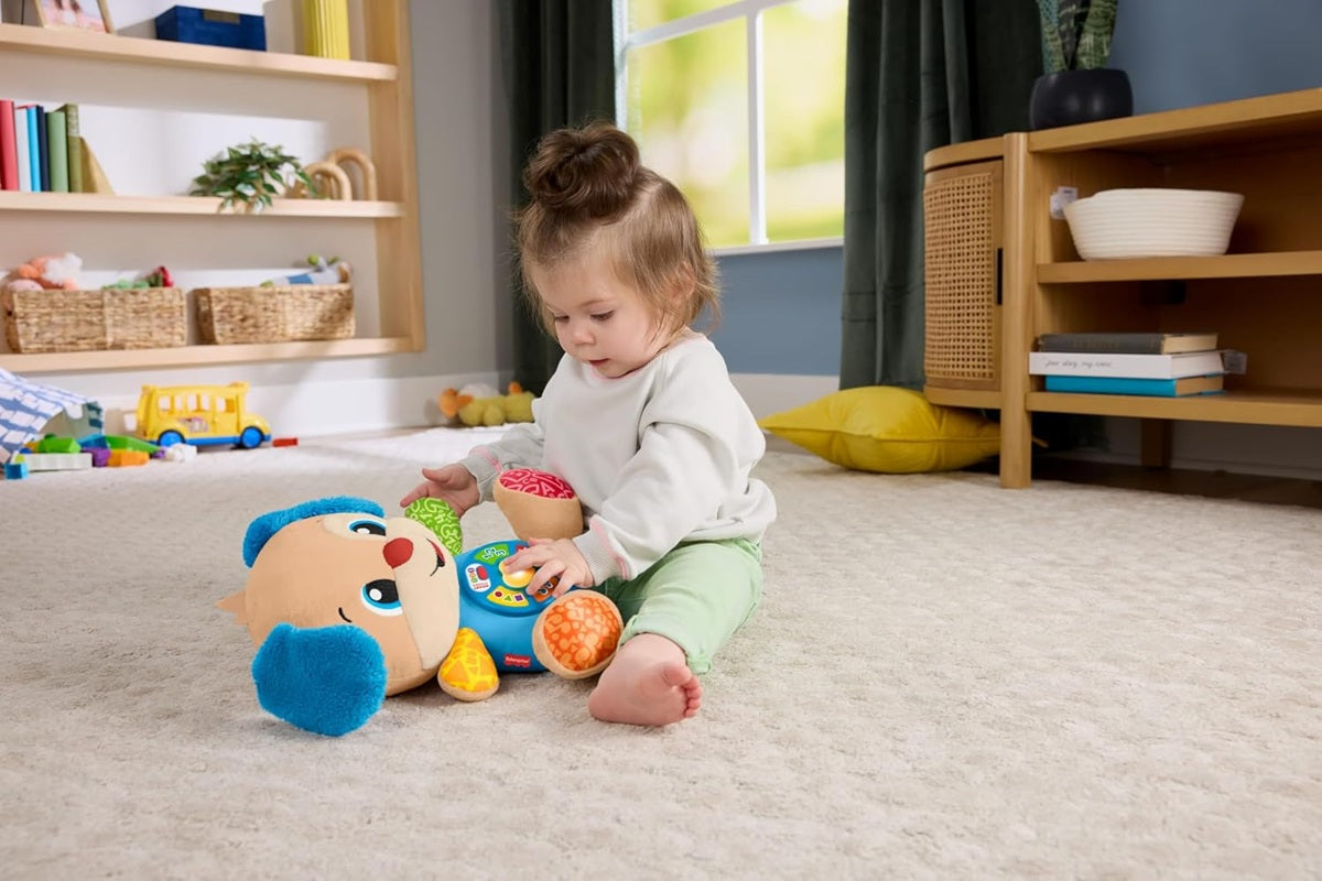 FISHER-PRICE JFD27 σκυλάκι εκπαιδευτικό 5 γλώσσες Πολωνικά Τσέχικα Σλοβακικά Ουγγρικά Αγγλικά