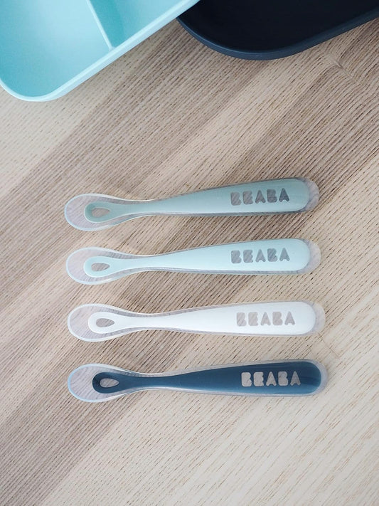 BEABA set de cuillères en silicone 4 pièces