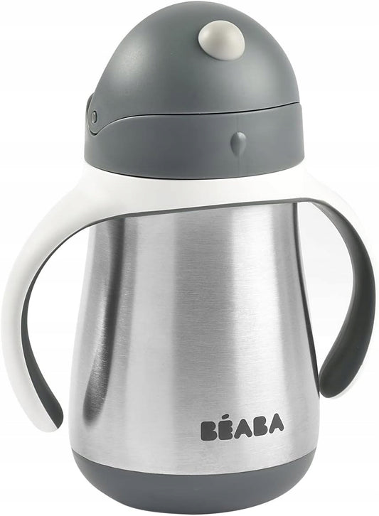 BEABA nevytečúci pohár so slamkou OCEĽOVÝ 250 ml