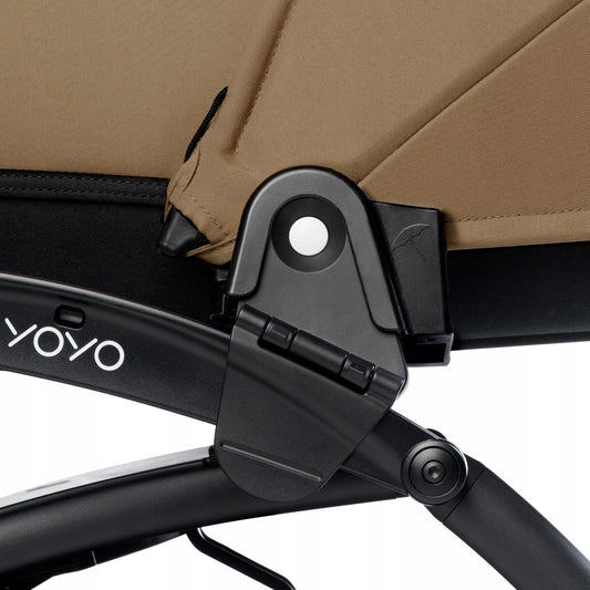 adaptery do gondoli BABYZEN YOYO 2 i STOKKE YOYO 3, czarny adapter plastikowy do wózka