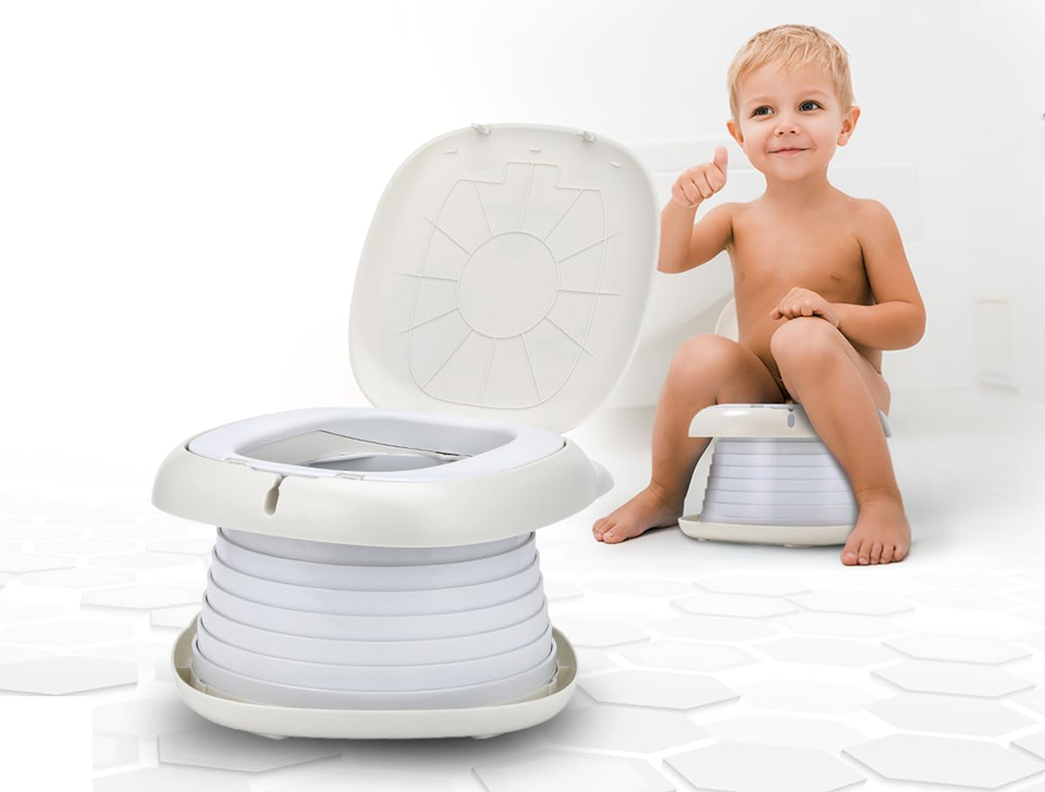 NK Klappbarer Reise-Nachttopf tragbare Toilette + Beutel und Etui