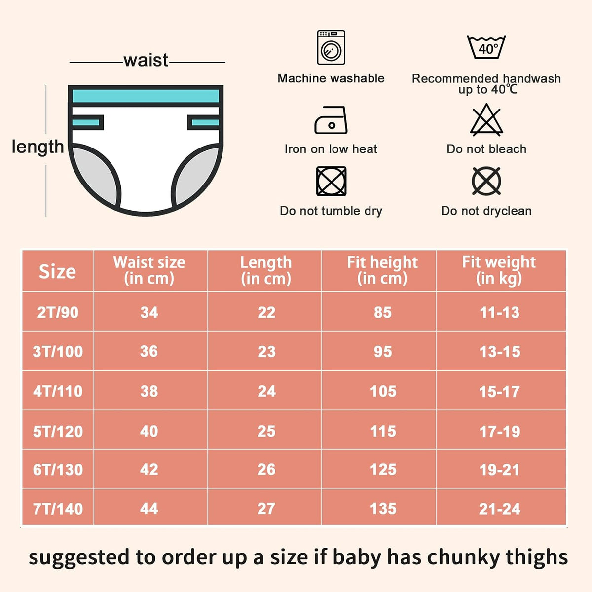 MOEMOE BABY training pants 3T x8 pcs