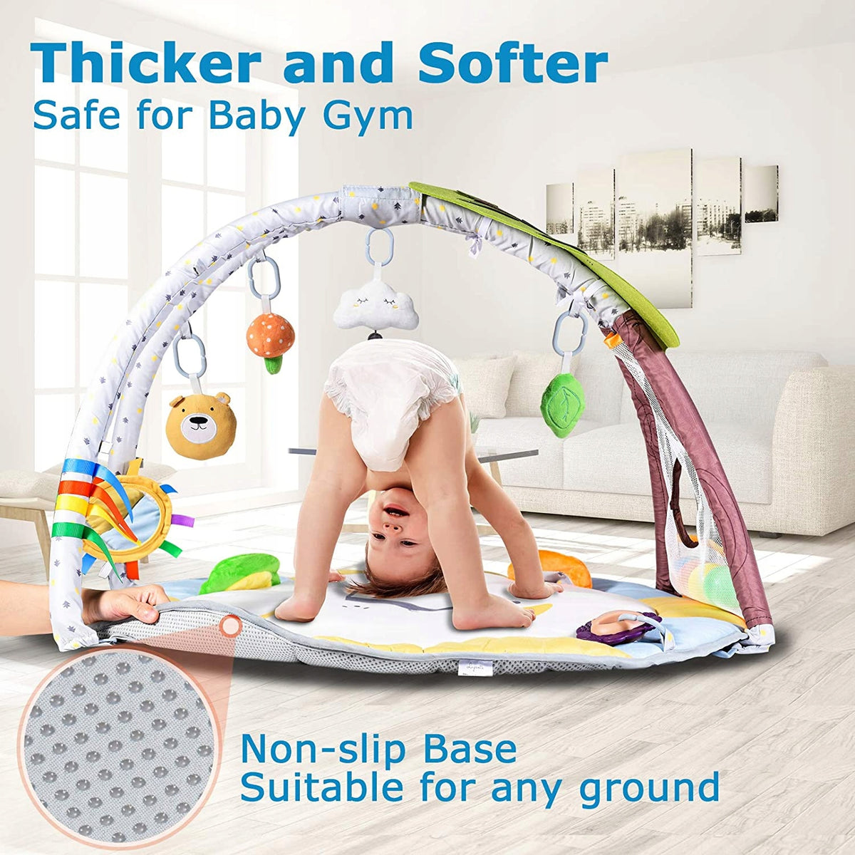 Tapis éducatif antidérapant LUPANTTE + jouets