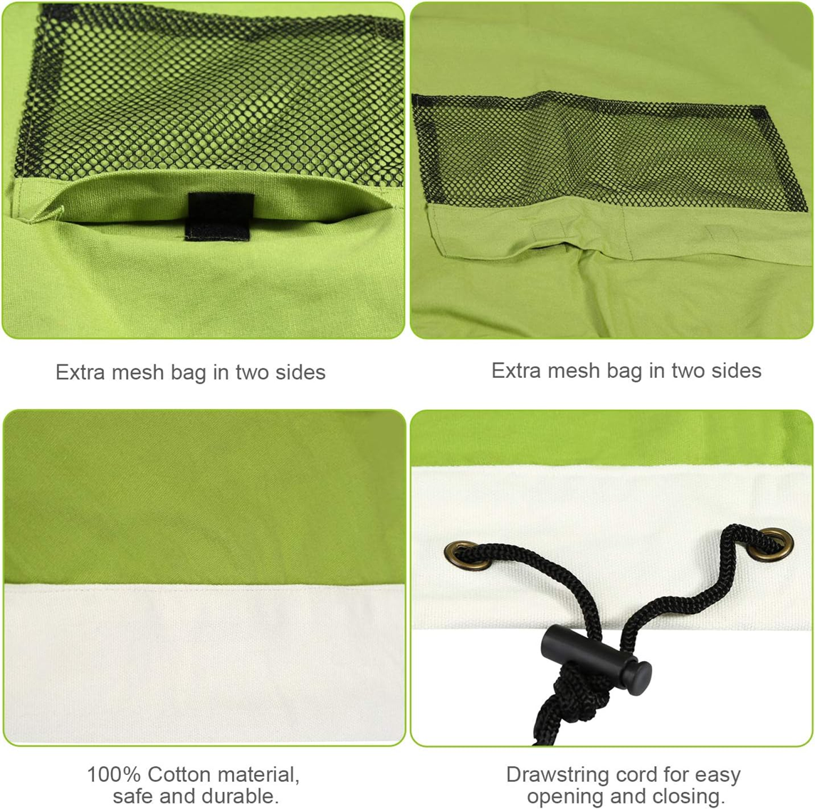 BELLESTYLE tapis de jeu sac de rangement pour jouets 150cm