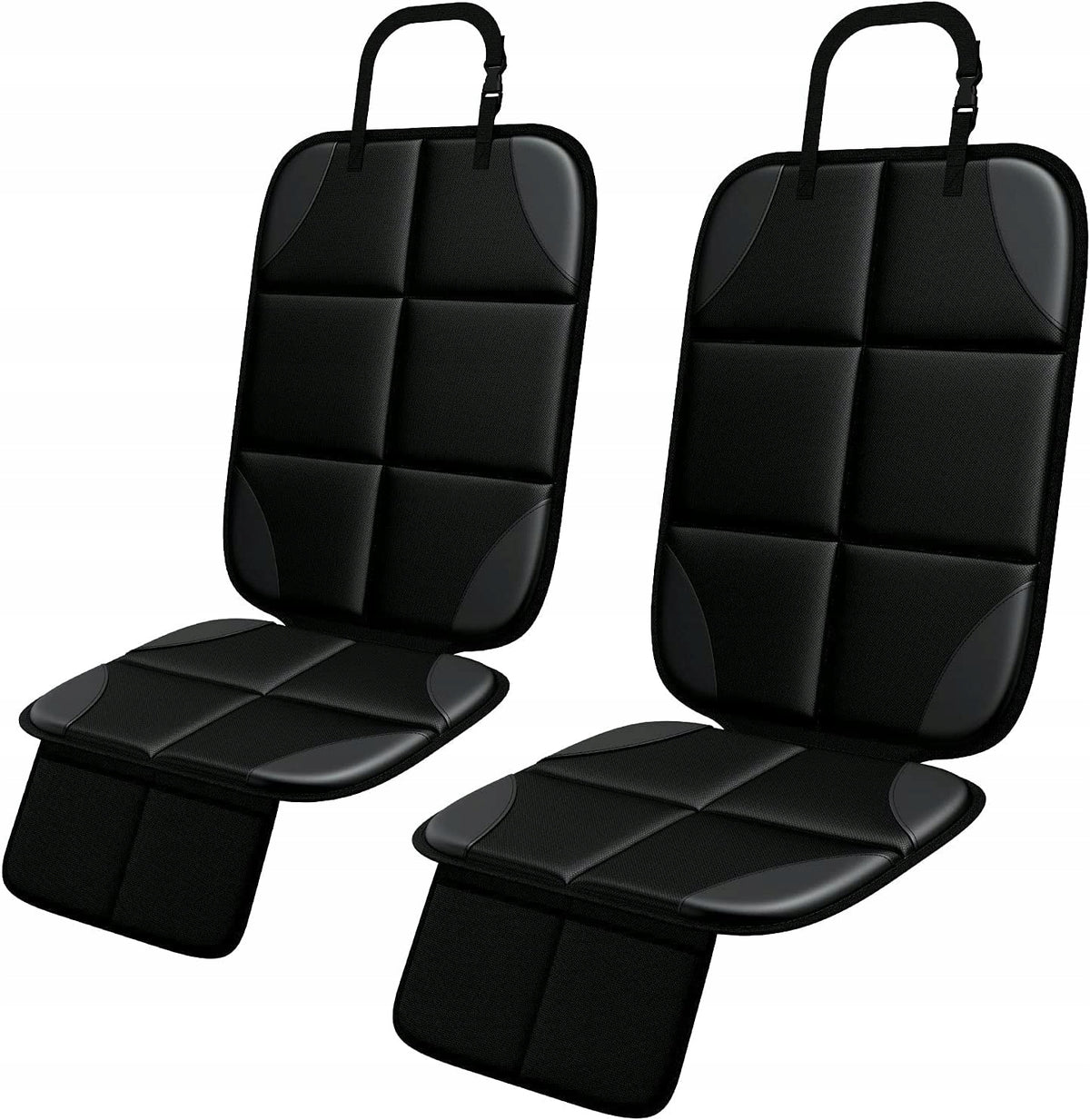 Alfombrillas para asientos de coche con bolsillos impermeables ajustables