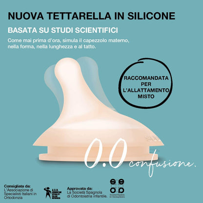 SUAVINEX Zero Zero chupete para biberón (A) Flujo adaptable 0m+ x2 O
