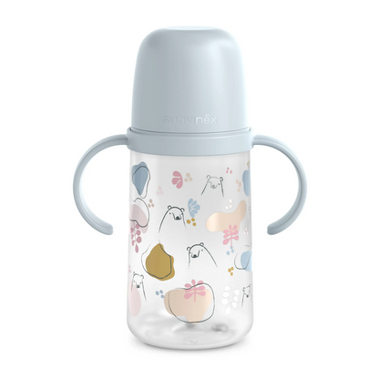 SUAVINEX tazza antigoccia con beccuccio e manici 270 ml 6 m+