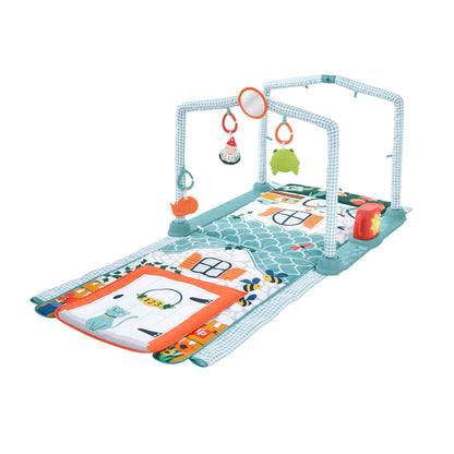FISHER-PRICE 3-in-1 Spieldecke Lernspielzeug Entdeckerhaus