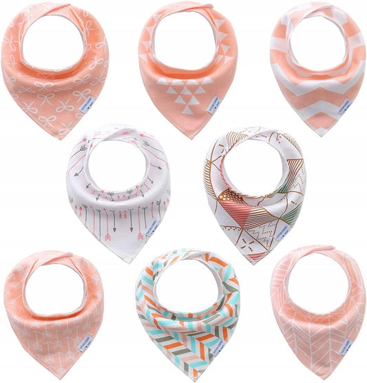 LULU MOON bandana slabbetjes 0-36msc x8