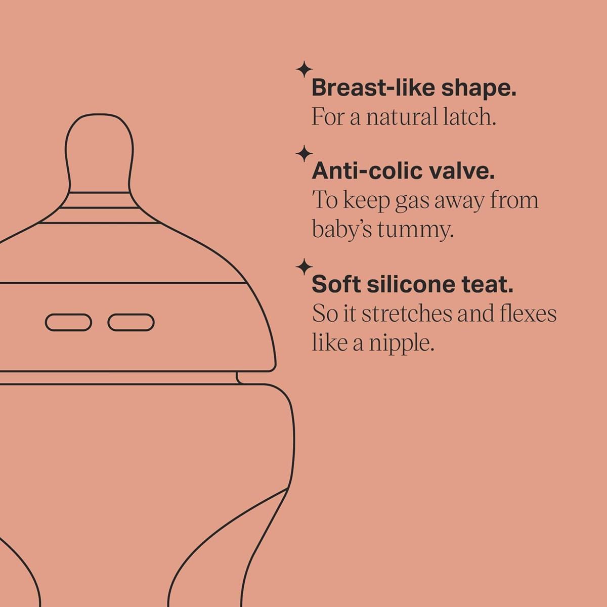 Biberon TOMMEE TIPPEE Natural Start 340 ml ANTI-COLIC 3 mois et plus