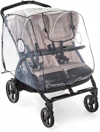 REER pellicola antipioggia per passeggini gemellari "O"