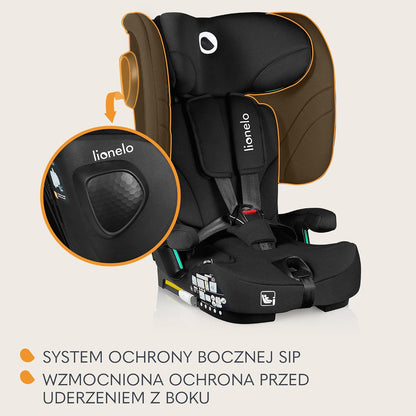 LIONELO NELLY i-Size fotelik samochodowy 76-150cm z ISOFIX