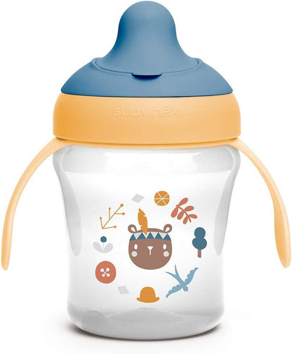 SUAVINEX Learning Cup drinkbeker met harde tuit 200 ml 6 m+