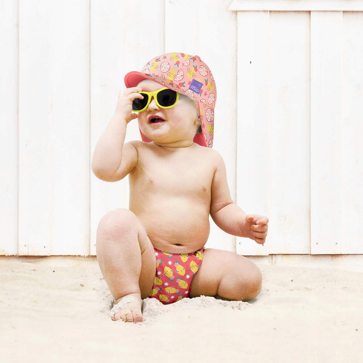 BAMBINO MIO czapka do pływania 0-12 msc UPF dwustronna – zdjęcie produktu 3