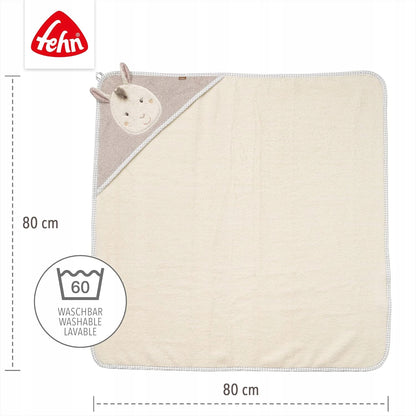 FEHN Peru HANDDOEK MET KAP 80x80 cm
