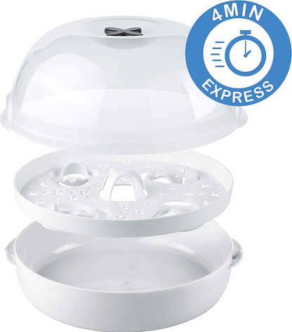TIGEX Express magnetronsterilisator 5 flessen en accessoires 4 minuten