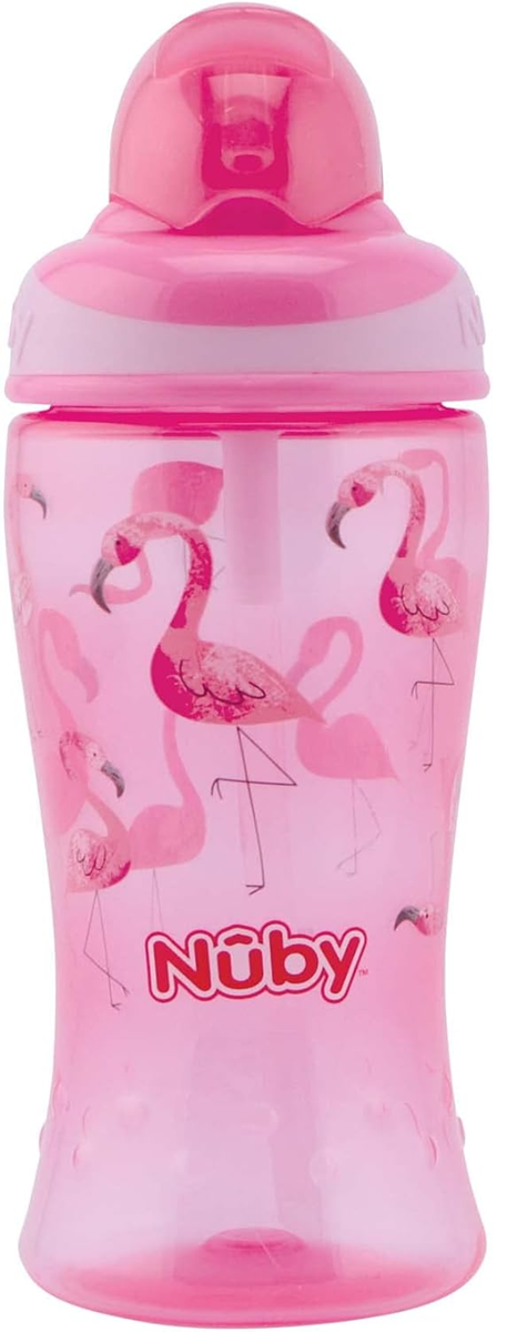 NUBY Flip-it Cup cană anti-picurare cu pai 12 luni+ 360 ml