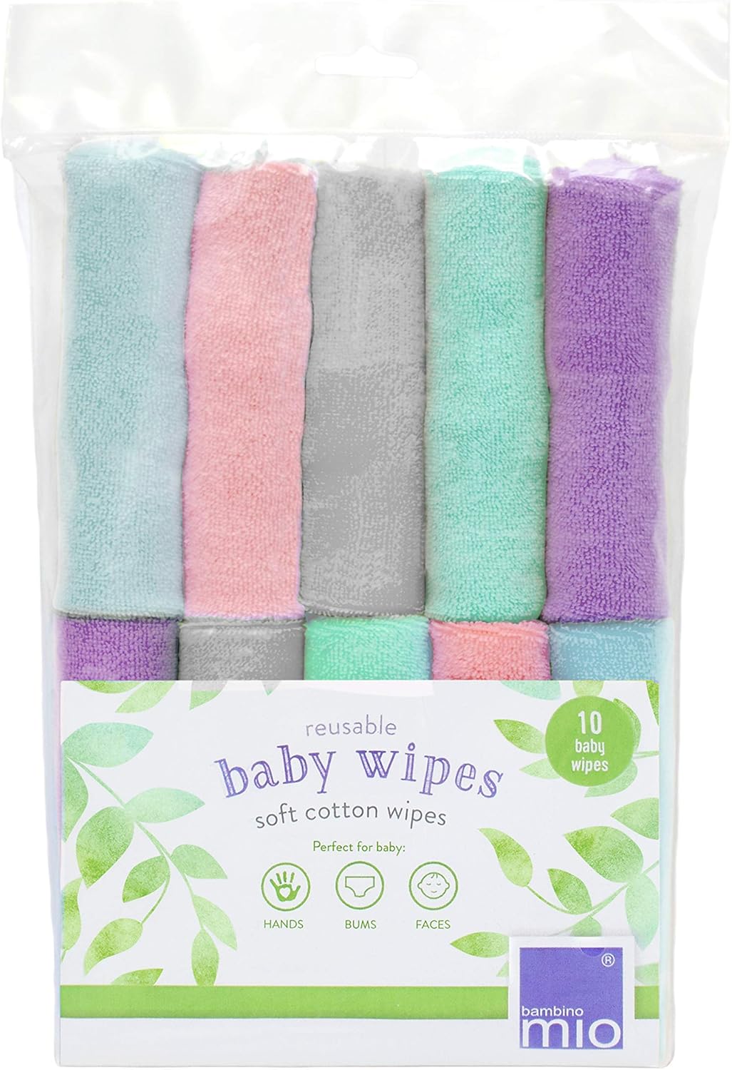 BAMBINO MIO reusable wipes x10