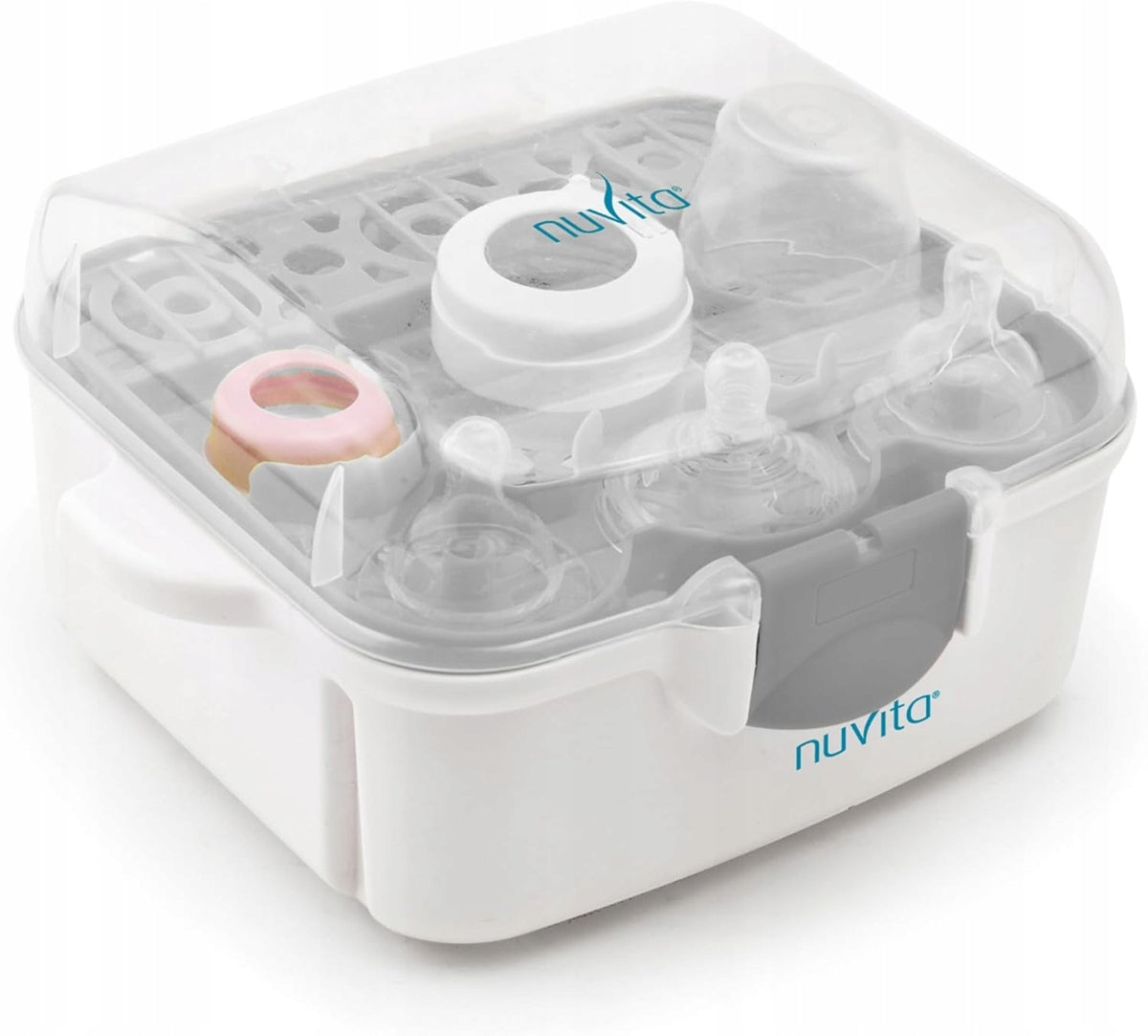 NUVITA 1085 magnetronsterilisator voor 3 flessen en accessoires